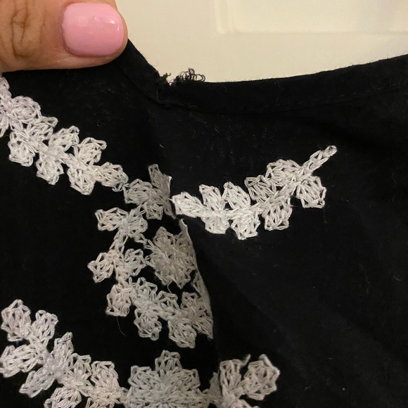 LF black and white embroidered romper - Picture 3 of 5